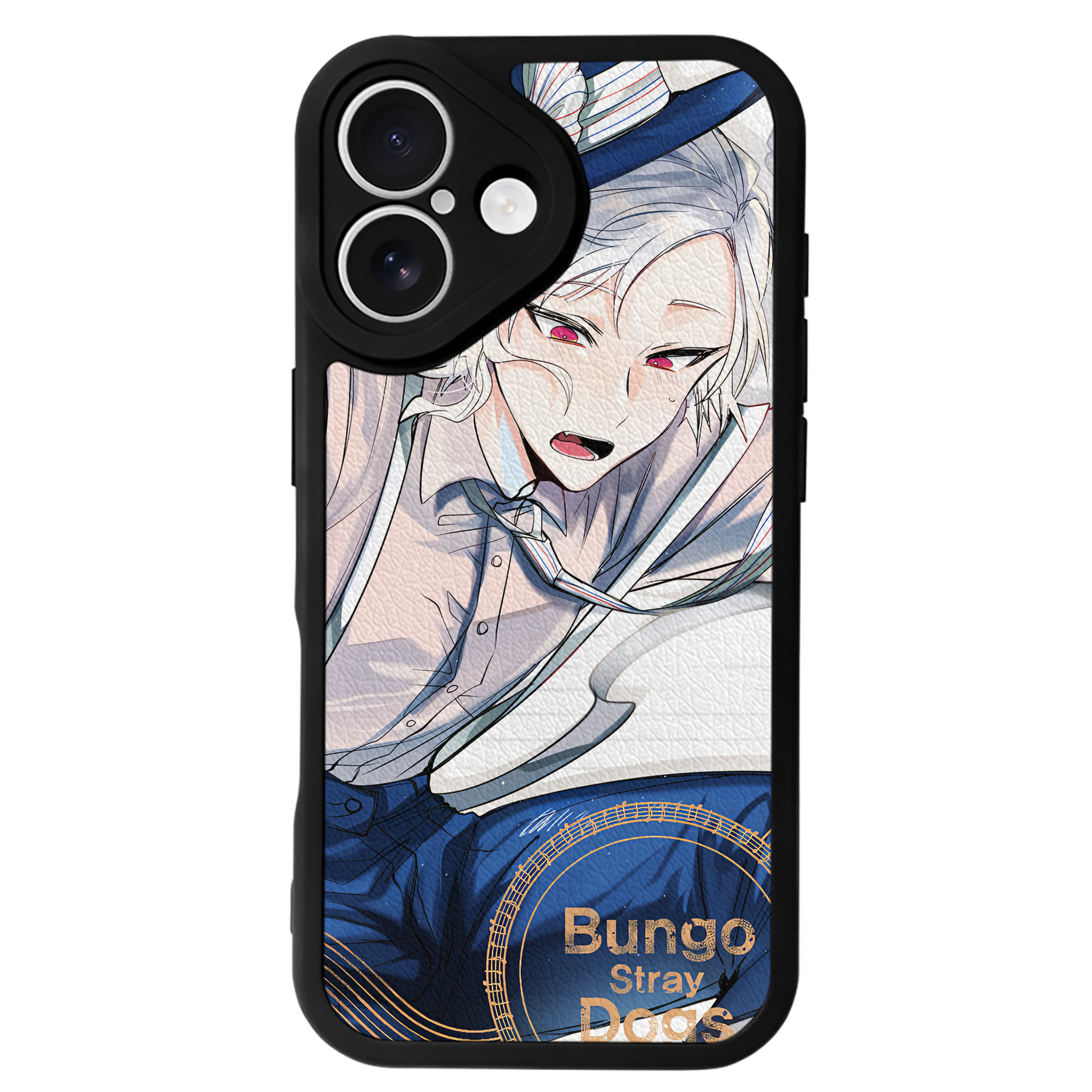 （画像用） 文豪ストレイドッグス Bungo Stray Dogs 【iPhone 16シリーズ対応】シリコンスマホケース（レザー調） 材質：シリコン